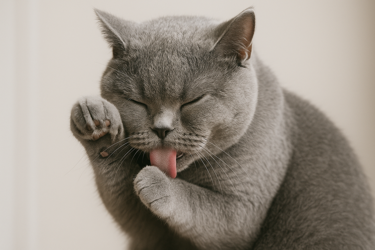 British Shorthair Grooming Behaviour