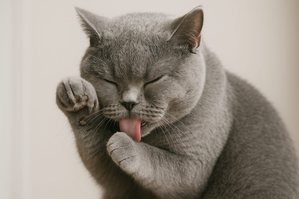 British Shorthair Grooming Behaviour
